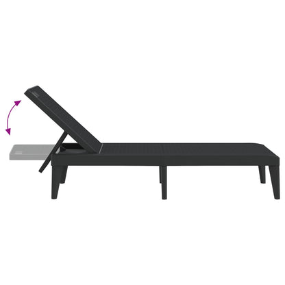 Durable Polypropylene Sun Lounger with Cushions