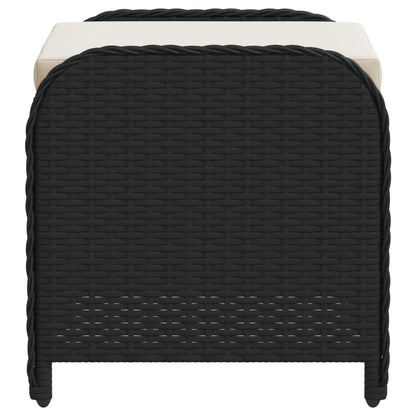 Rattan Garden Stool with Cushion