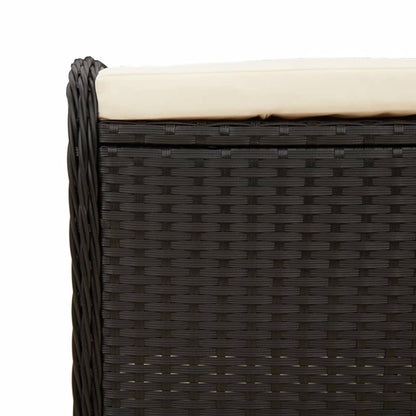 Rattan Garden Stool with Cushion
