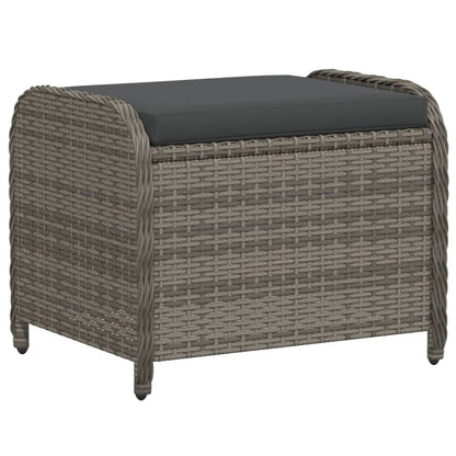 Rattan Garden Stool with Cushion