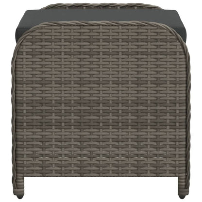 Rattan Garden Stool with Cushion