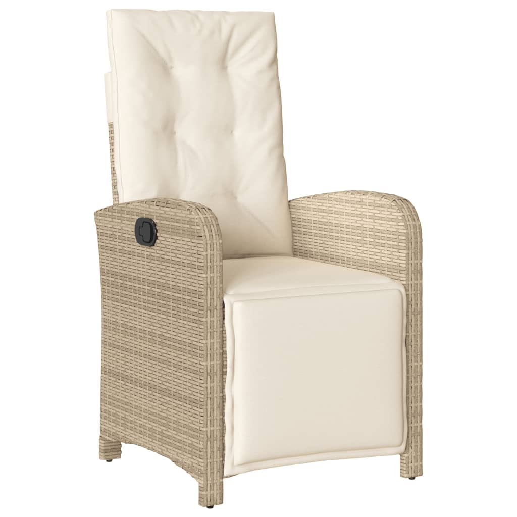 Rattan Bistro Set with Cushions - 3 Piece