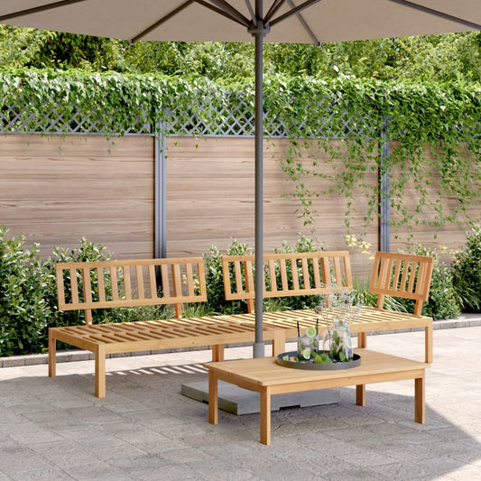 3 Piece Garden Pallet Sofa Set Solid Wood