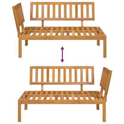 Garden Pallet Corner Sofa Solid Wood