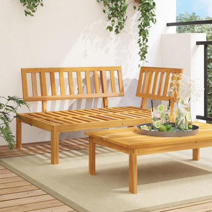 Garden Pallet Corner Sofa Solid Wood