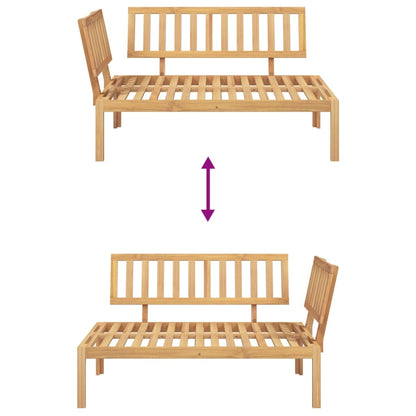 Garden Pallet Corner Sofa Solid Wood