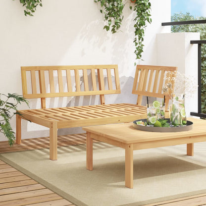 Garden Pallet Corner Sofa Solid Wood