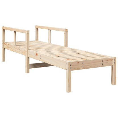Solid Wood Single Sun Lounger