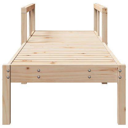 Solid Wood Single Sun Lounger