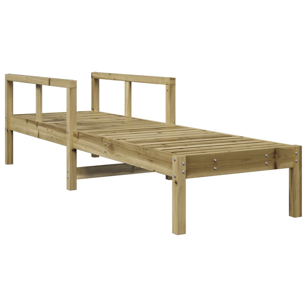 Solid Wood Single Sun Lounger