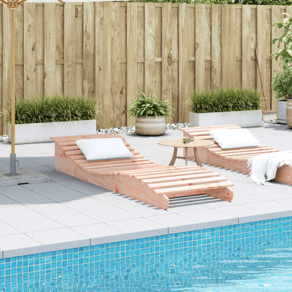 Solid Wood Curved Sun Lounger