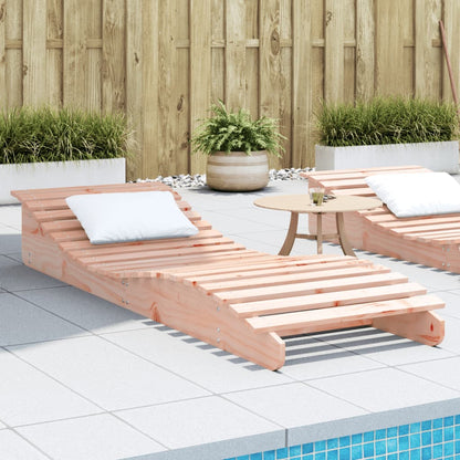 Solid Wood Curved Sun Lounger