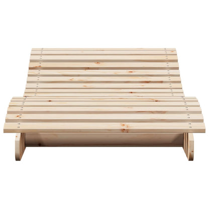 Solid Wood Curved Sun Lounger
