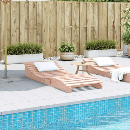 Solid Wood Curved Sun Lounger