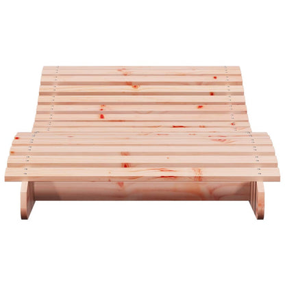 Solid Wood Curved Sun Lounger