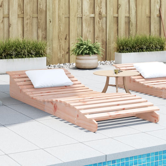 Solid Wood Curved Sun Lounger