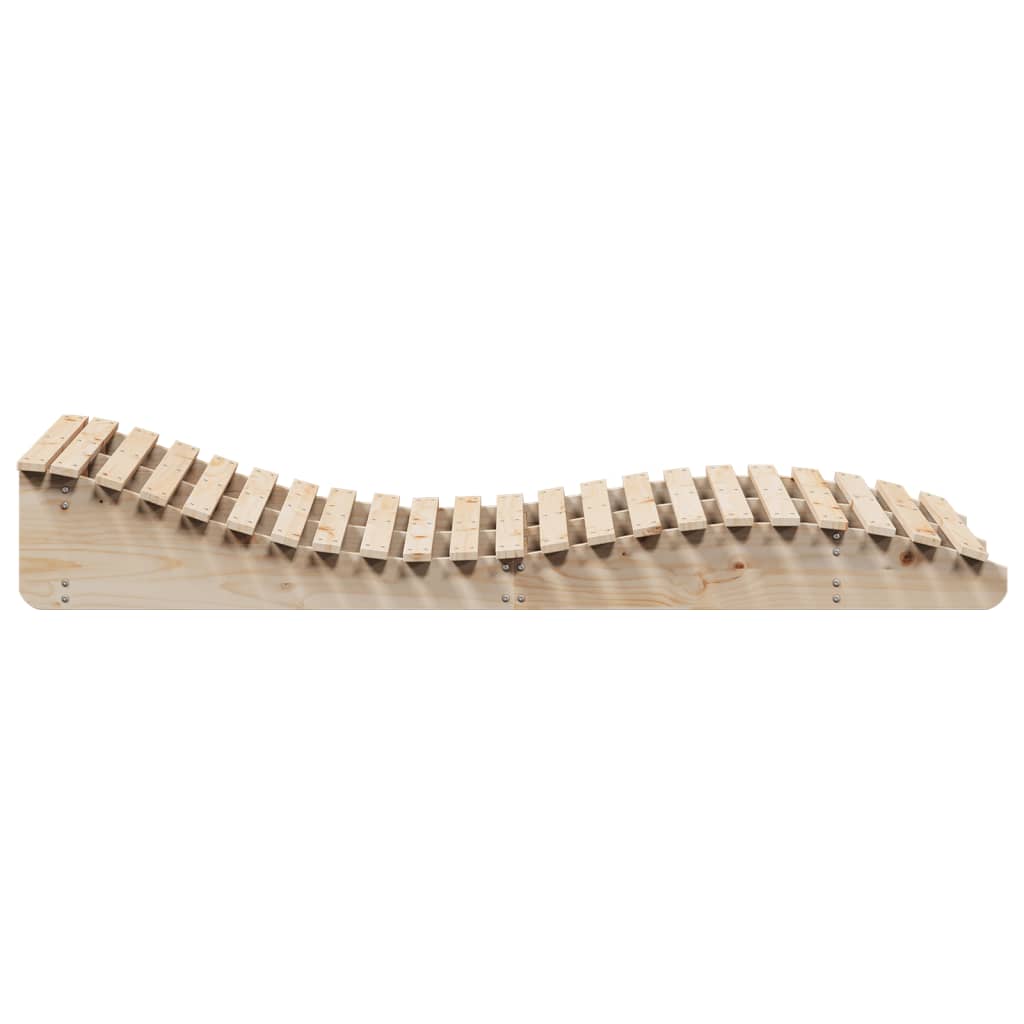 Solid Wood Curved Twin Sun Lounger