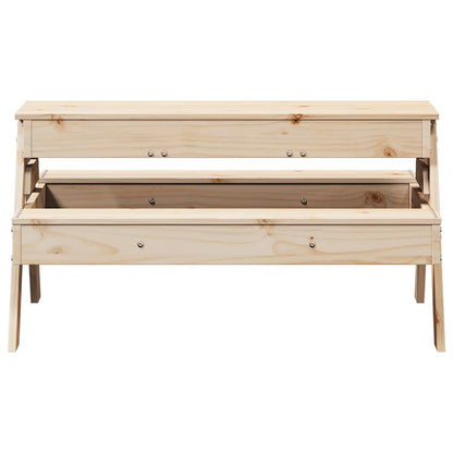 Kids Solid Wood Picnic Table with Sandpit