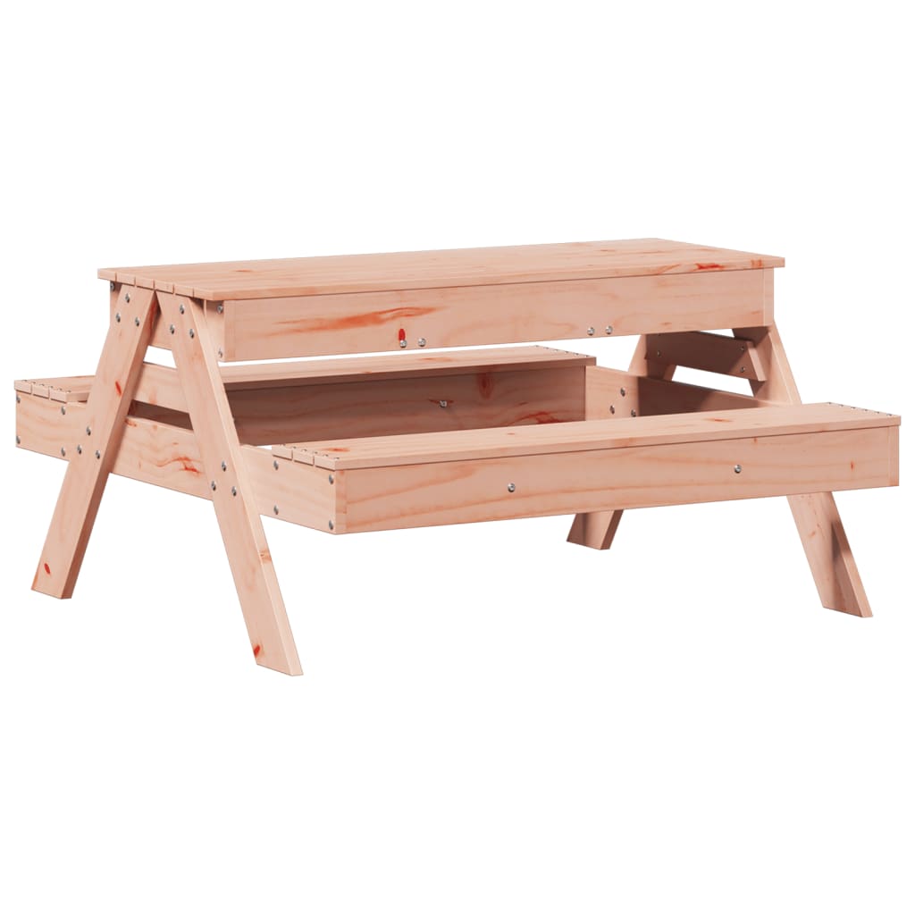 Kids Solid Wood Picnic Table with Sandpit