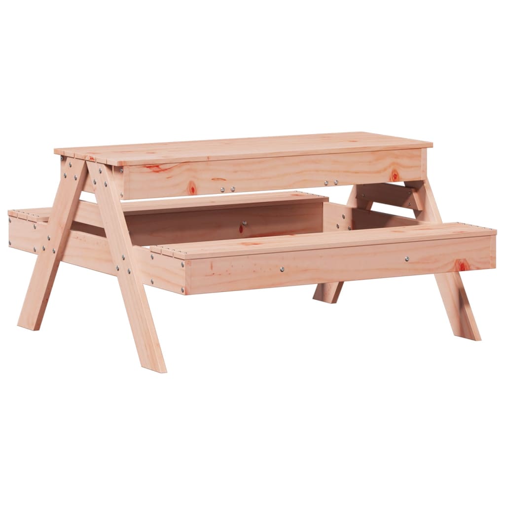 Kids Solid Wood Picnic Table with Sandpit