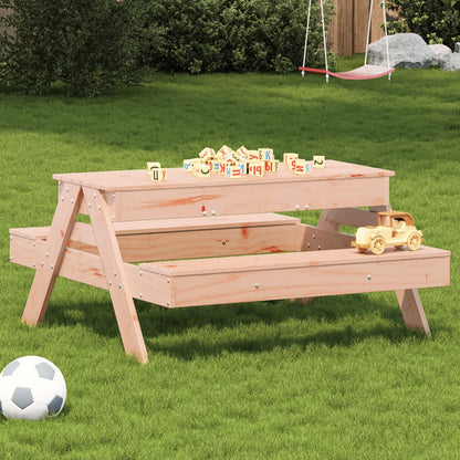 Kids Solid Wood Picnic Table with Sandpit