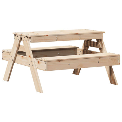 Kids Picnic Table in Solid Wood