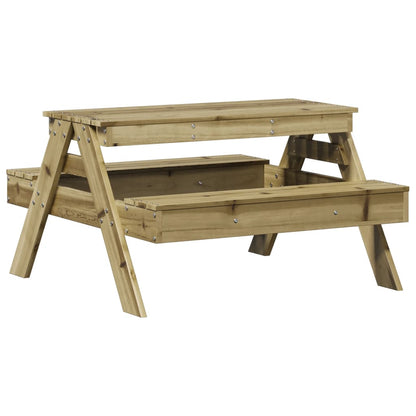 Kids Picnic Table in Solid Wood