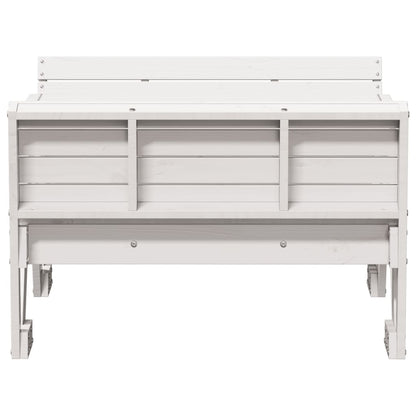 Kids Picnic Table in Solid Wood with Benches