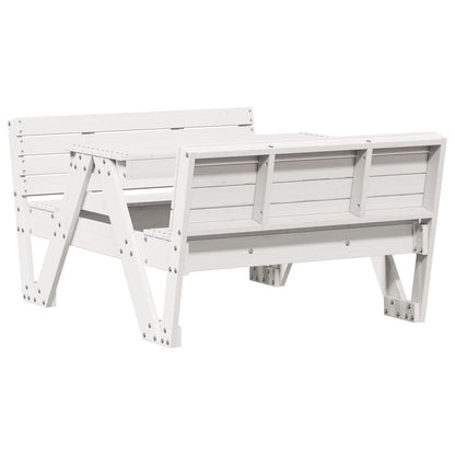 Kids Picnic Table in Solid Wood with Benches