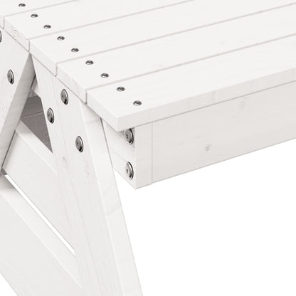 Kids Picnic Table in Solid Wood with Benches