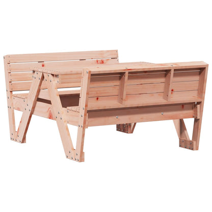 Kids Picnic Table in Solid Wood with Benches