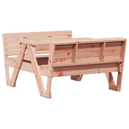 Kids Picnic Table in Solid Wood with Benches