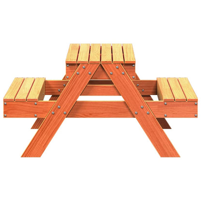 Kids Solid Wood Picnic Table with Sandpit