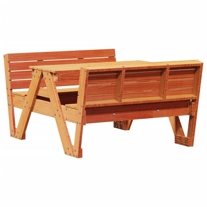 Kids Picnic Table in Solid Wood with Benches