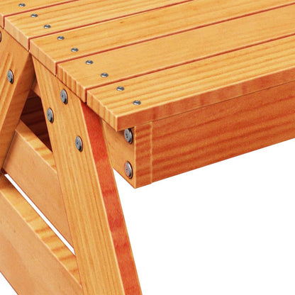 Kids Picnic Table in Solid Wood with Benches
