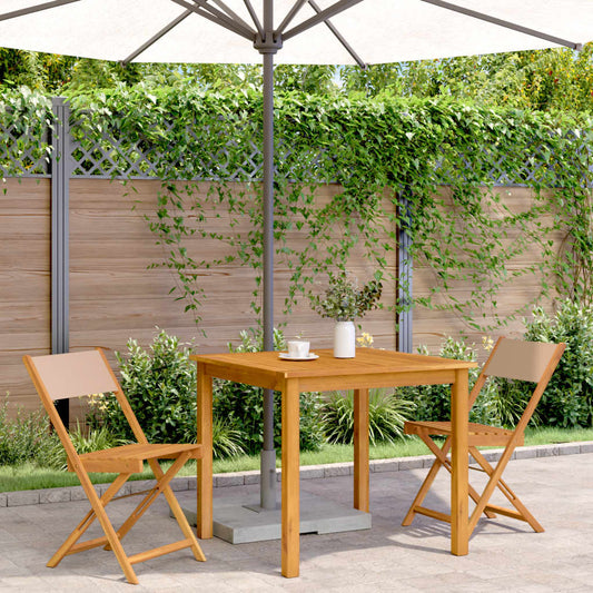 Bistro Chairs 2 pcs in Solid Acacia Wood with choice of Backrest