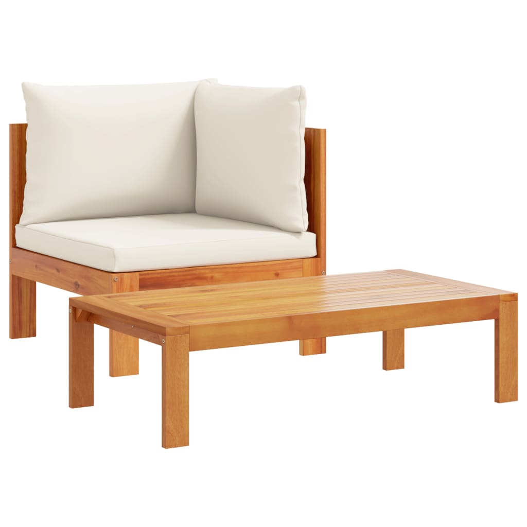 5 Piece L-Shaped Sofa Set with Cushions
