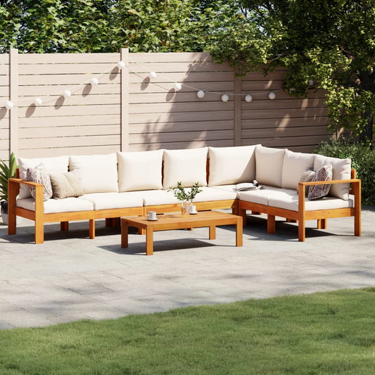 5 Piece L-Shaped Sofa Set with Cushions