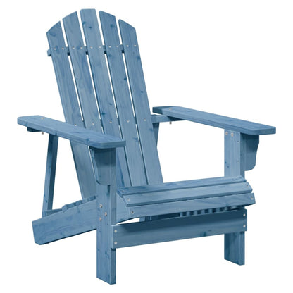Adirondack Chair with Ottoman in Solid Fir Wood