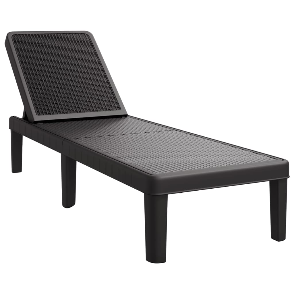 4-Way Height Adjustable Sun Lounger in Polypropylene