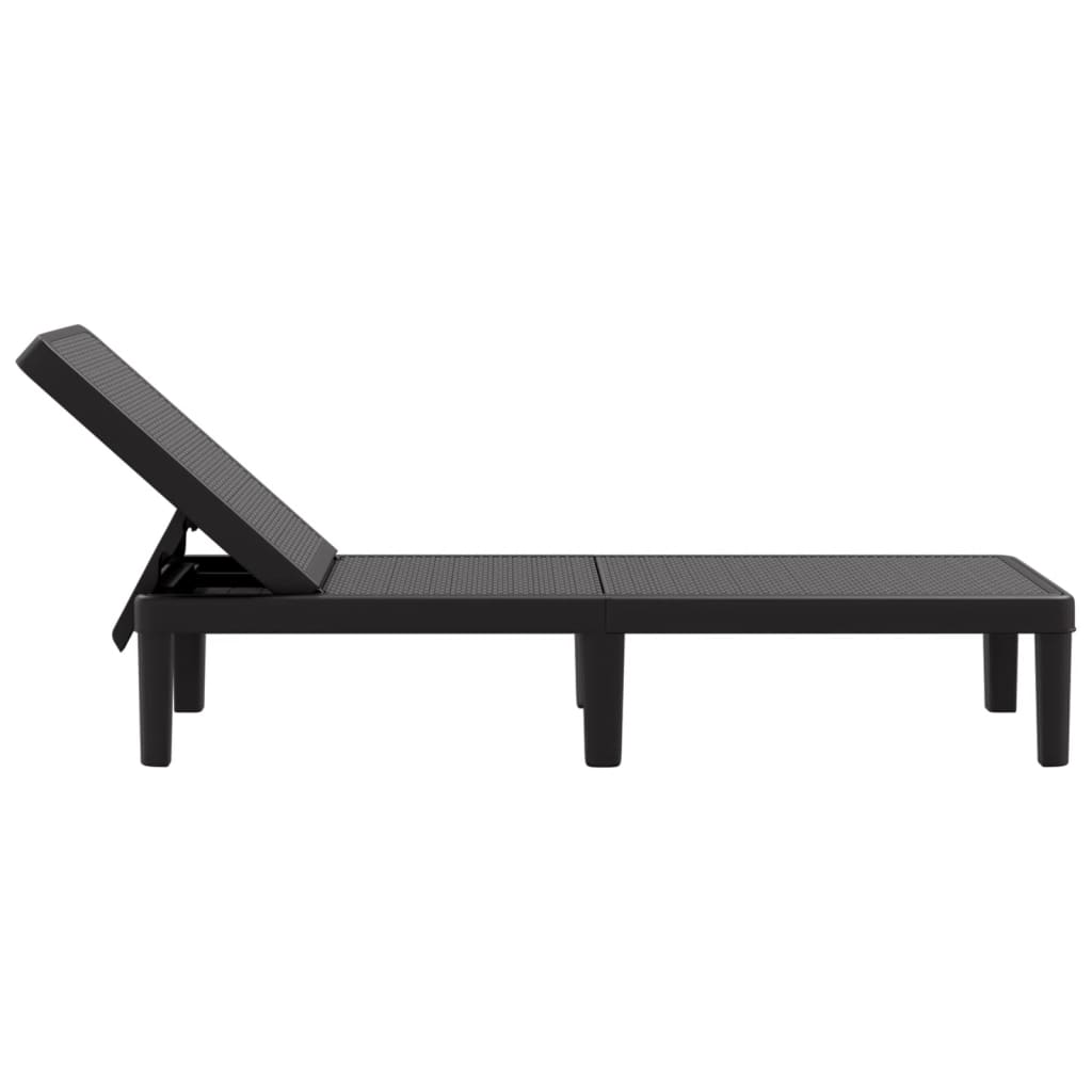 4-Way Height Adjustable Sun Lounger in Polypropylene