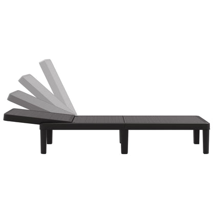 4-Way Height Adjustable Sun Lounger in Polypropylene