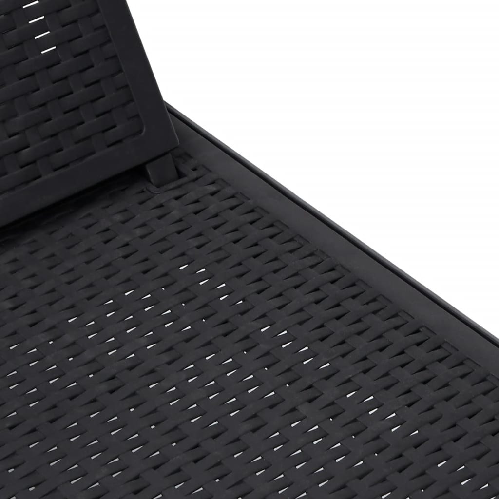 4-Way Height Adjustable Sun Lounger in Polypropylene
