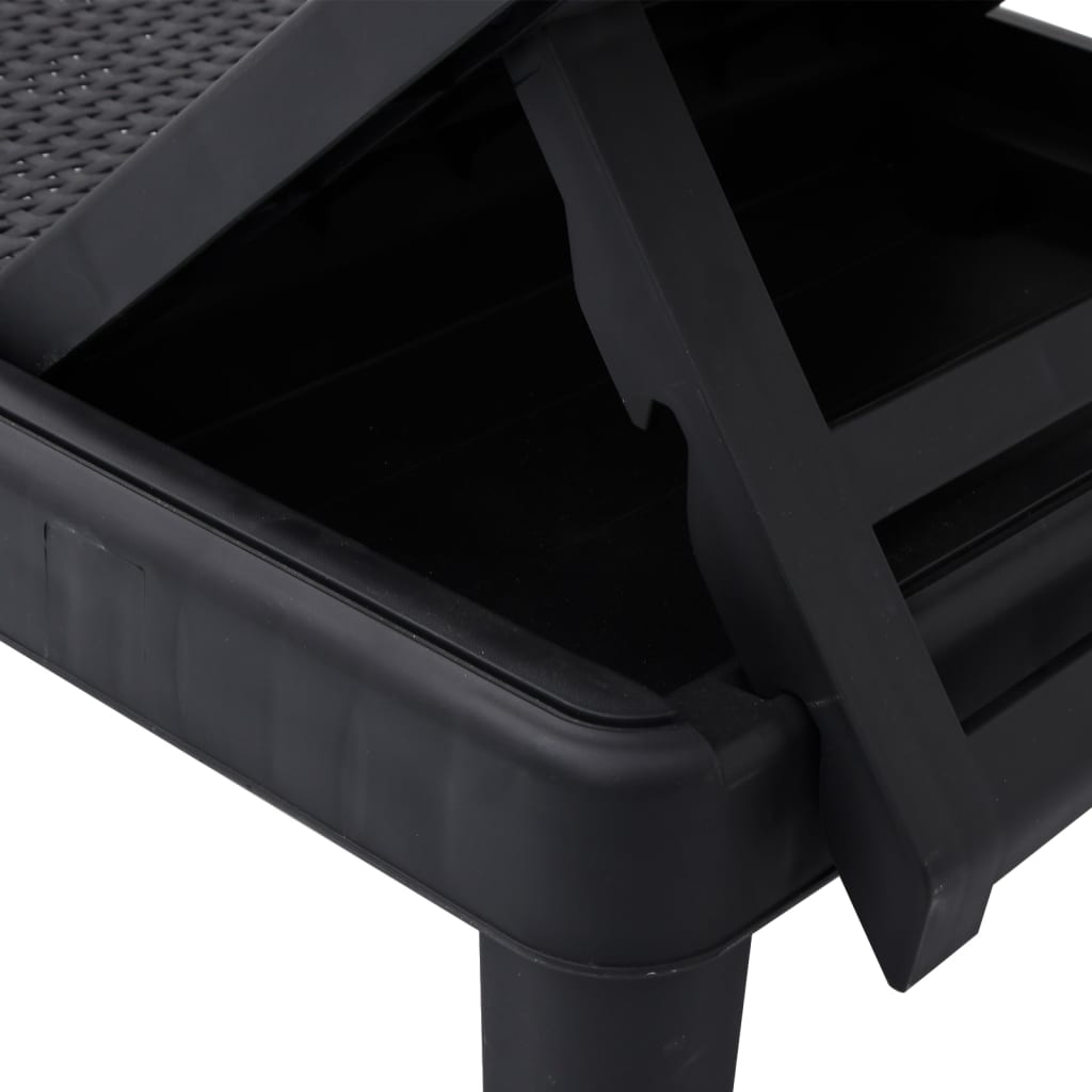 4-Way Height Adjustable Sun Lounger in Polypropylene