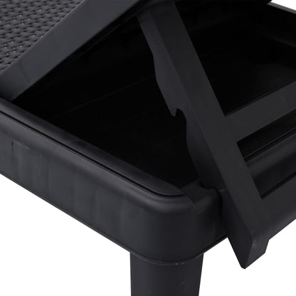 4-Way Height Adjustable Sun Lounger in Polypropylene