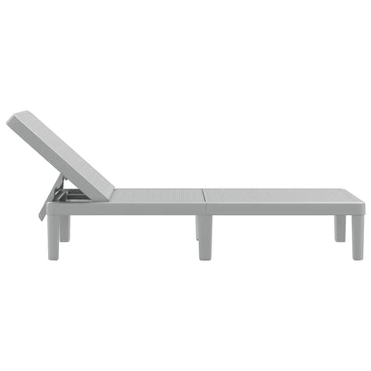 4-Way Height Adjustable Sun Lounger in Polypropylene
