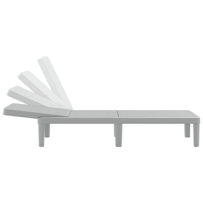 4-Way Height Adjustable Sun Lounger in Polypropylene