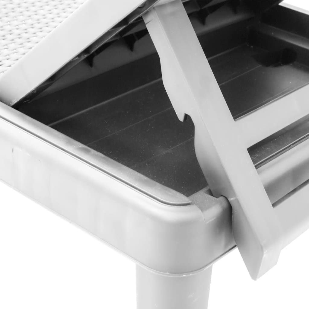 4-Way Height Adjustable Sun Lounger in Polypropylene
