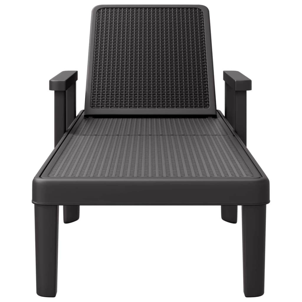 4-Way Height Adjustable Sun Lounger in Polypropylene