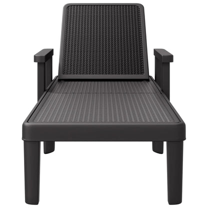4-Way Height Adjustable Sun Lounger in Polypropylene